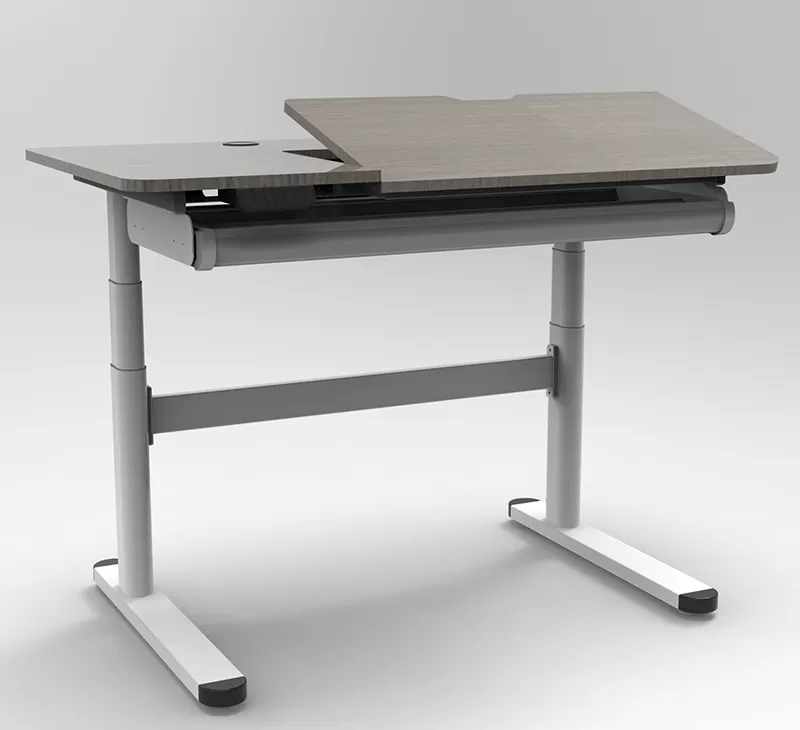 Dual-Motor Triple-Segmented Upright Study Desk