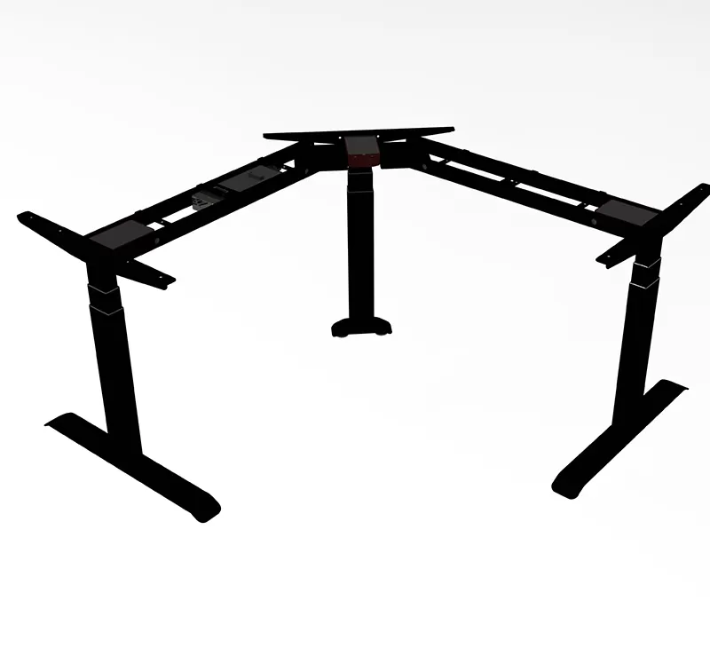 Triple-Motor Three-Stage Upright Electric Standing Desk Frame