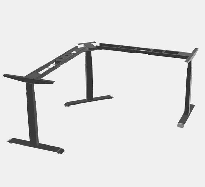 Triple-Motor Three-Stage Upright Electric Standing Desk Frame